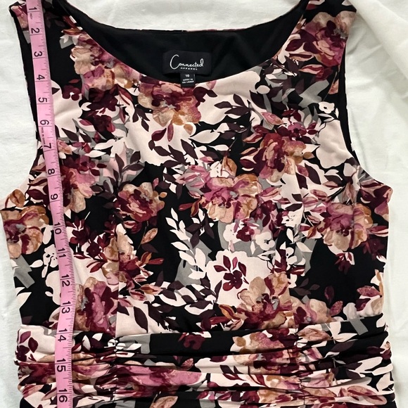 Connected Apparel Women's Sleeveless Fall Floral Print Dress, Size 10 - Picture 1 of 2